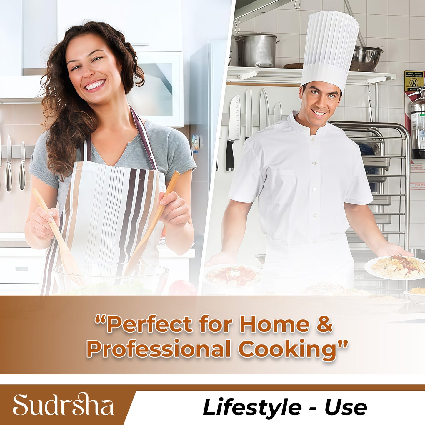 Sudrsha Magnetic Knife Strip Wall Mounted Knife Bar with Adhesive, No Drilling, Multi-Purpose Kitchen Organizer & Tool Holder