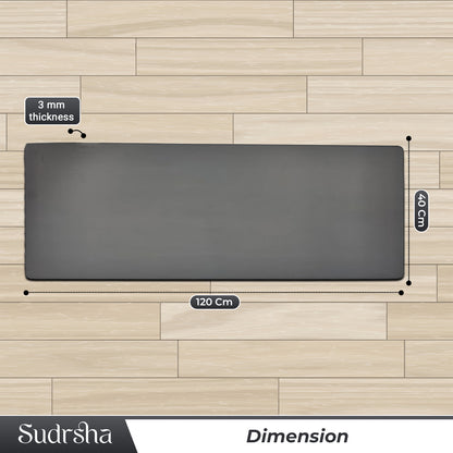 SUDRSHA Anti-Skid 3.5mm  | Water Absorbent Kitchen Mat  Grey