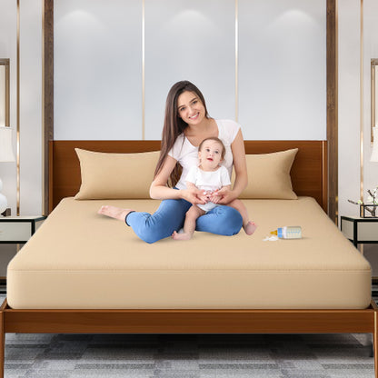 100% Waterproof Cotton Sudrsha Mattress Protector – Hypoallergenic, Ultra-Soft & Breathable Fitted Bed Cover