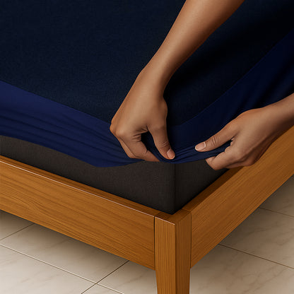 100% Waterproof Cotton Sudrsha Mattress Protector – Hypoallergenic, Ultra-Soft & Breathable Fitted Bed Cover