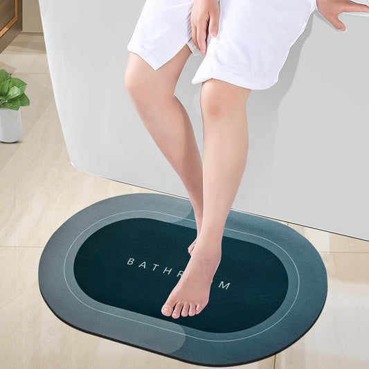 SUDRSHA Anti-Skid 3.5mm Green  Bath  Mat | Water Absorbent Door & Bathroom Floor Mat